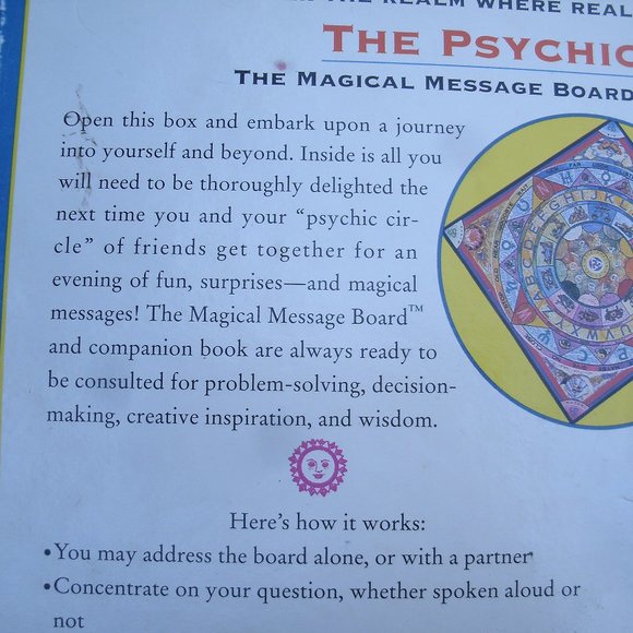 Psychic Circle Magical Message Board Fireside Books Divination - Picture 8 of 16